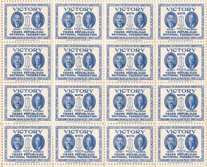 Dewey-Warren 1948 Campaign Victory Stamps